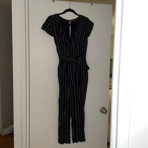 Abercrombie & Fitch Pinstripe Jumpsuit